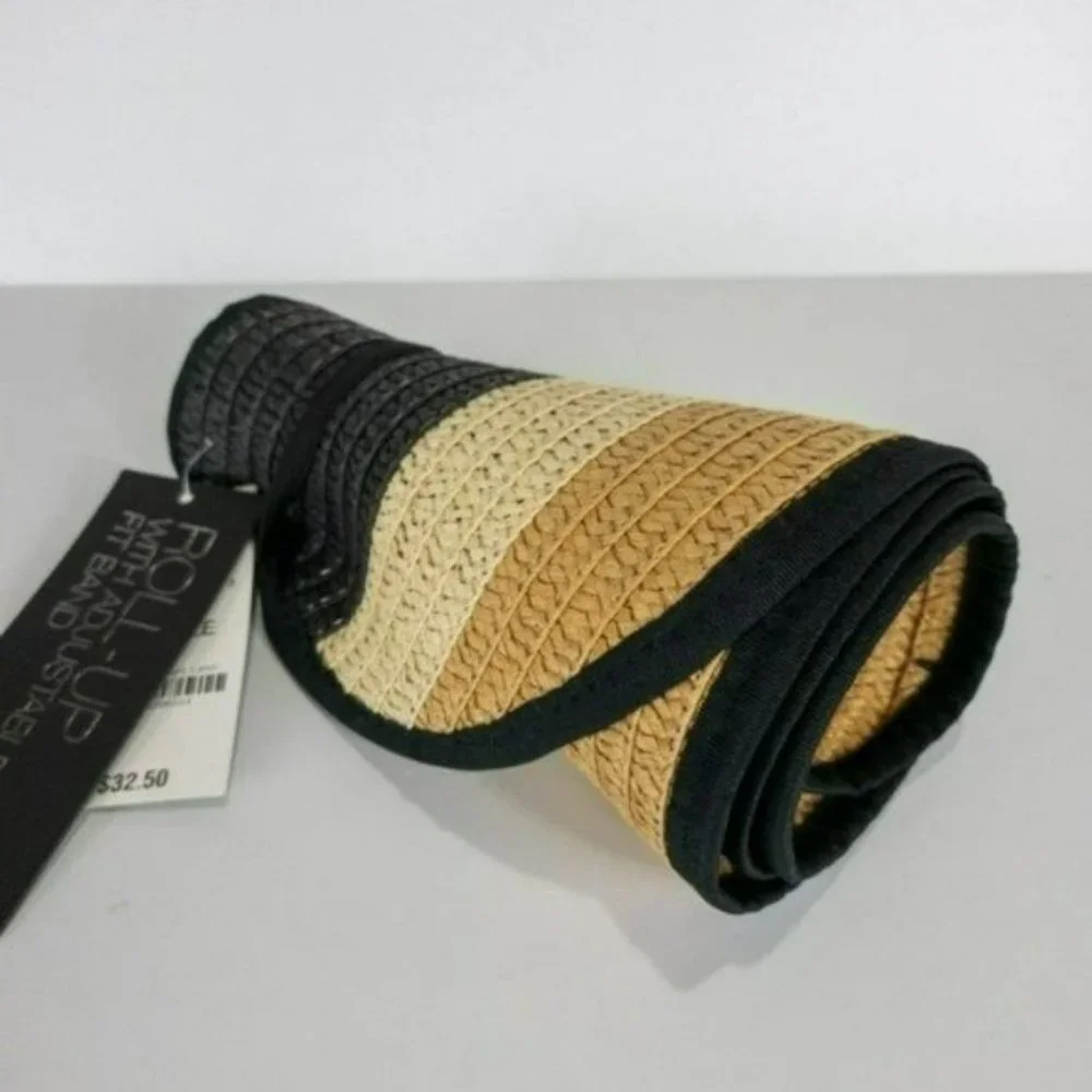 INC International Concepts Ombre-Stripe Roll-up Visor - Picture 3 of 3